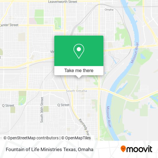 Fountain of Life Ministries Texas map