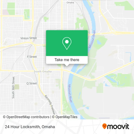 24 Hour Locksmith map