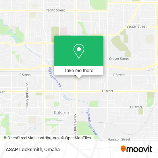 Mapa de ASAP Locksmith