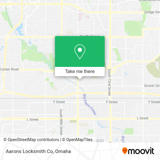 Aarons Locksmith Co map