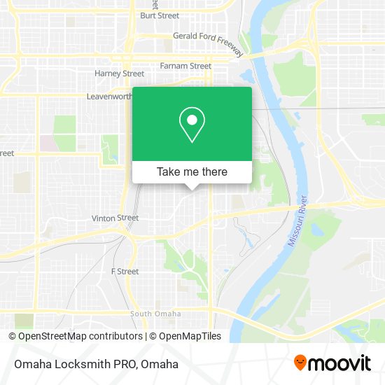 Mapa de Omaha Locksmith PRO