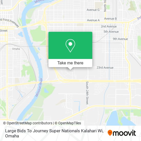 Mapa de Large Bids To Journey Super Nationals Kalahari Wi