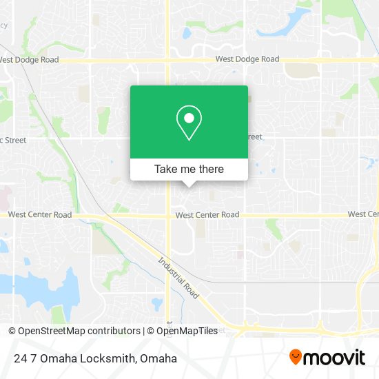 24 7 Omaha Locksmith map