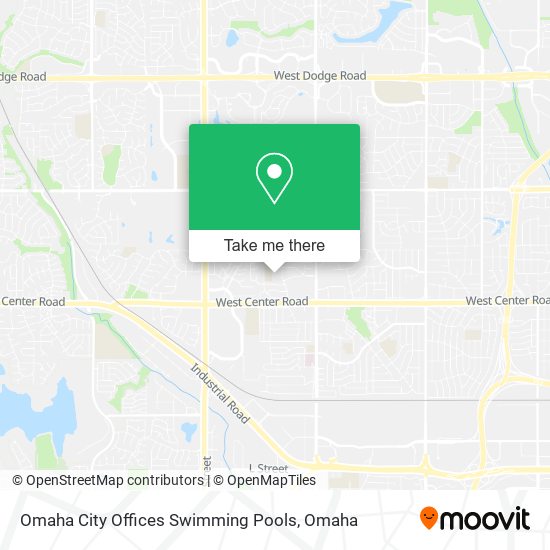 Mapa de Omaha City Offices Swimming Pools