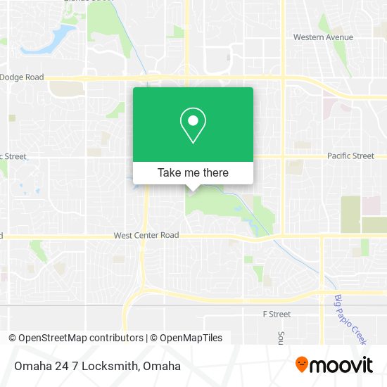 Omaha 24 7 Locksmith map