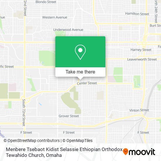 Menbere Tsebaot Kidist Selassie Ethiopian Orthodox Tewahido Church map