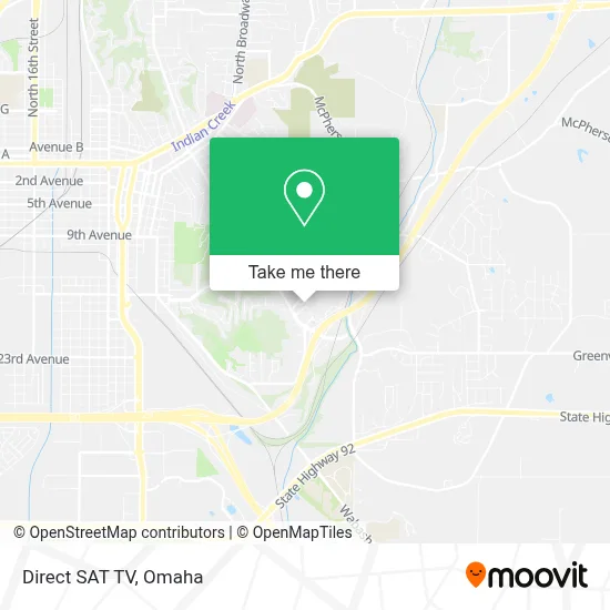 Direct SAT TV map