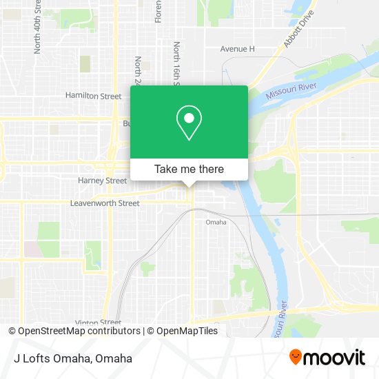 Mapa de J Lofts Omaha