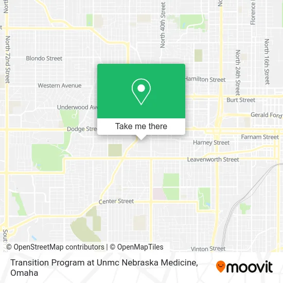 Transition Program at Unmc Nebraska Medicine map