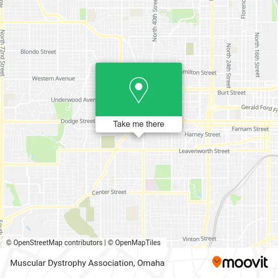 Muscular Dystrophy Association map