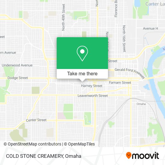 Mapa de COLD STONE CREAMERY
