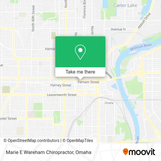 Marie E Wareham Chiropractor map