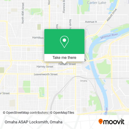 Omaha ASAP Locksmith map