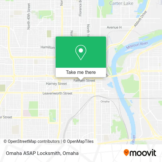 Omaha ASAP Locksmith map