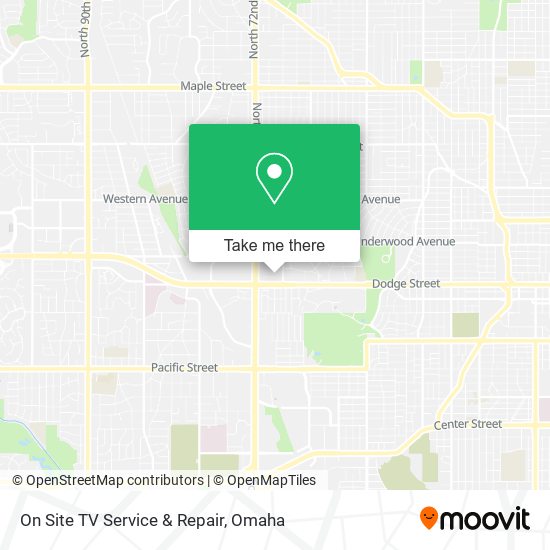 On Site TV Service & Repair map