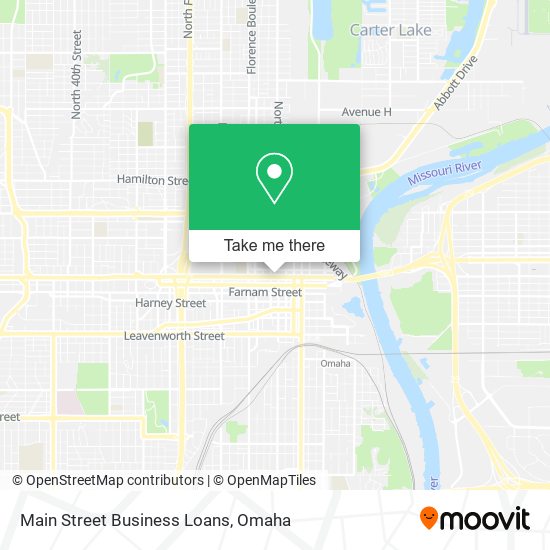 Main Street Business Loans map