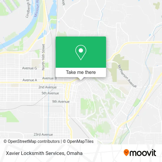 Xavier Locksmith Services map