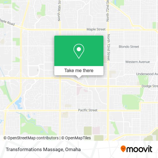 Transformations Massage map