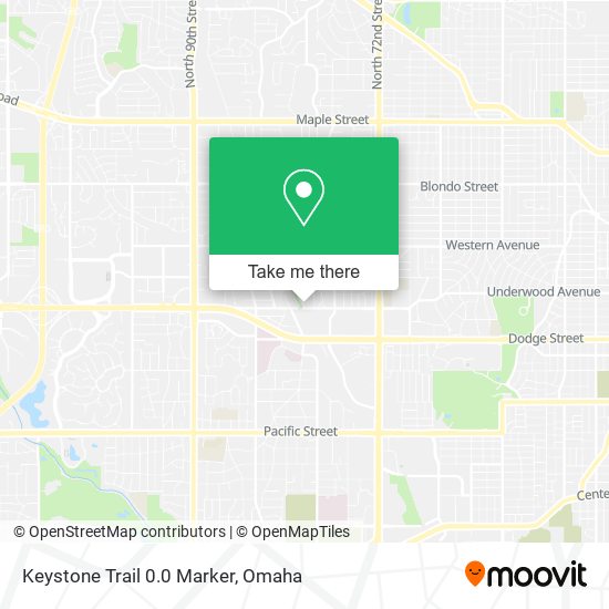 Mapa de Keystone Trail 0.0 Marker
