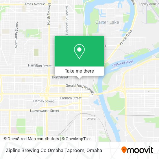 Zipline Brewing Co Omaha Taproom map