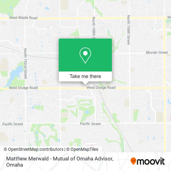Matthew Merwald - Mutual of Omaha Advisor map