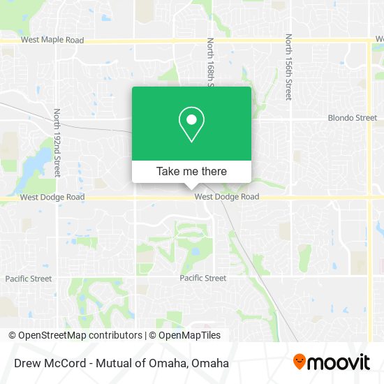 Drew McCord - Mutual of Omaha map