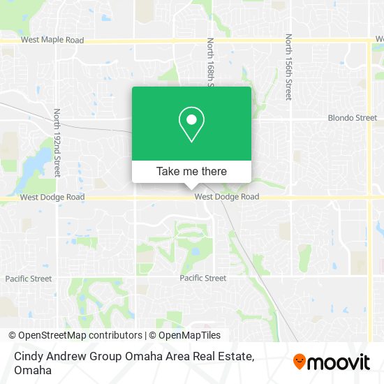 Cindy Andrew Group Omaha Area Real Estate map