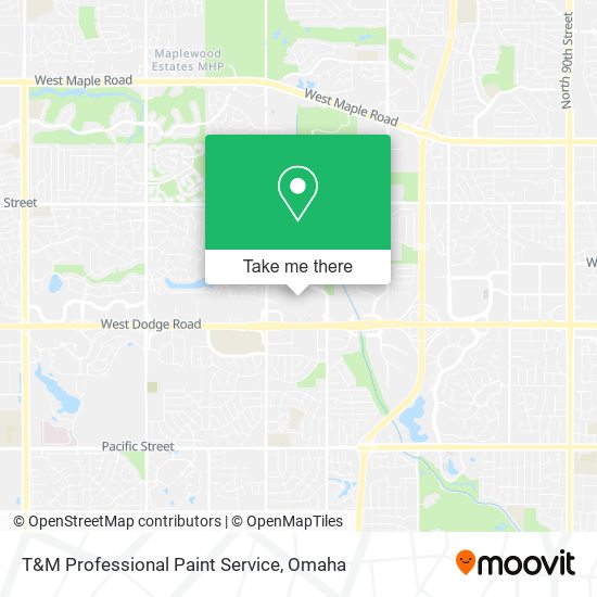 Mapa de T&M Professional Paint Service