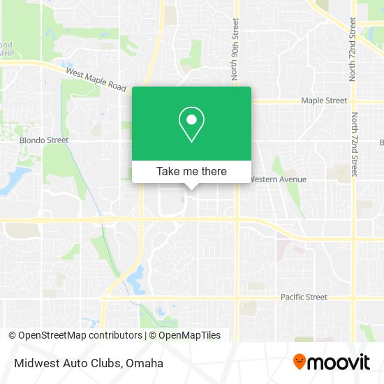 Midwest Auto Clubs map