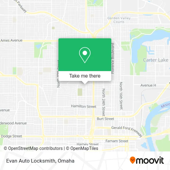 Evan Auto Locksmith map