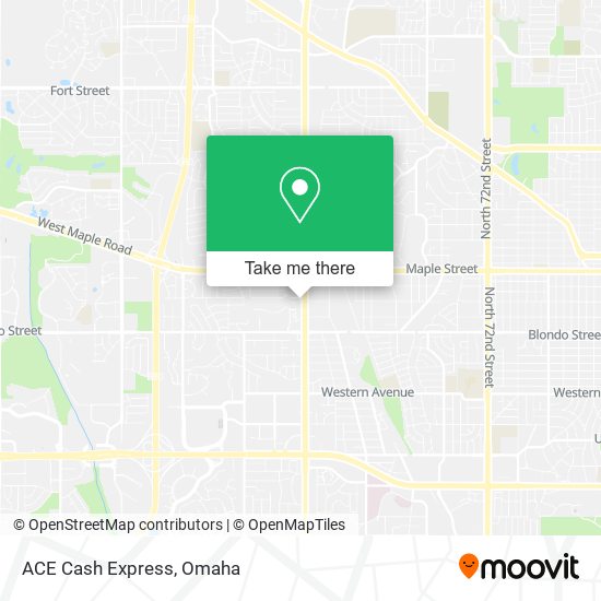 Mapa de ACE Cash Express
