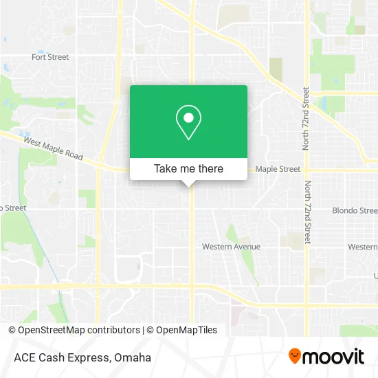 Mapa de ACE Cash Express