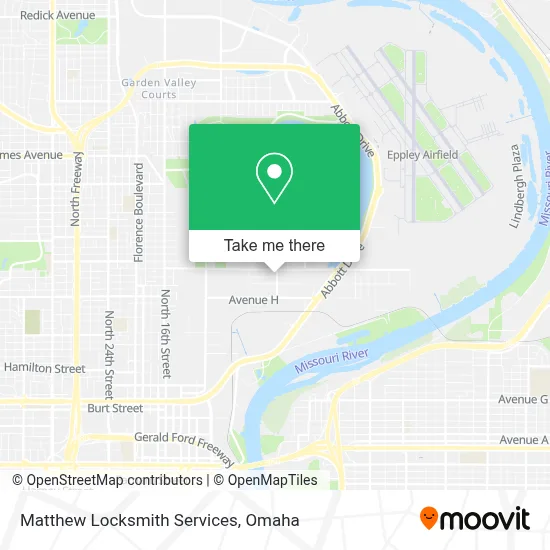 Matthew Locksmith Services map