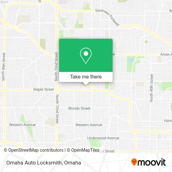 Omaha Auto Locksmith map