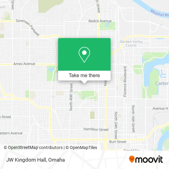 JW Kingdom Hall map