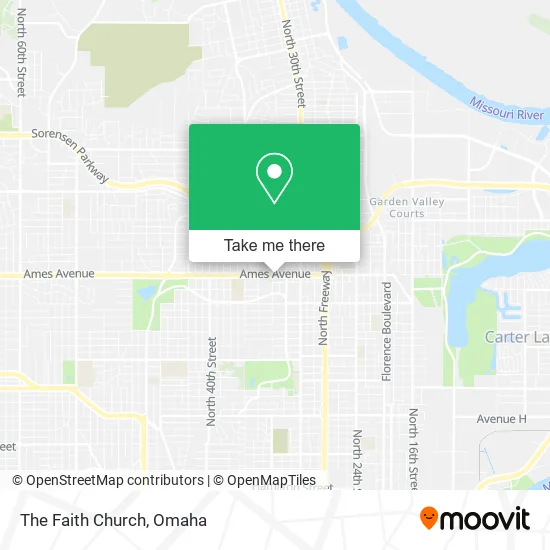 The Faith Church map