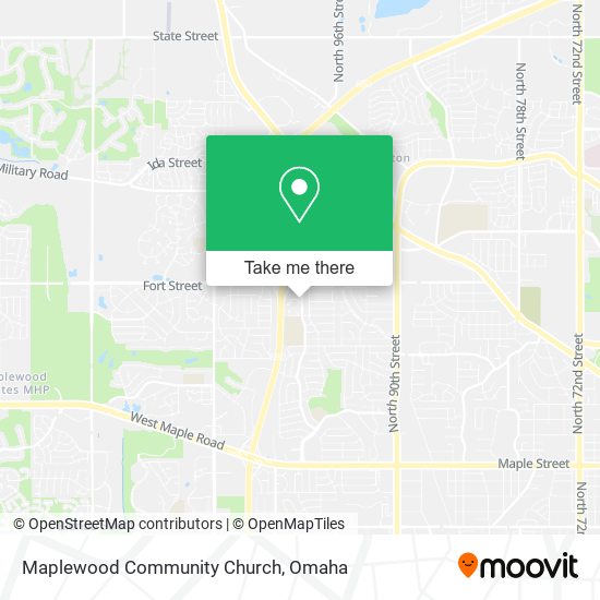 Maplewood Community Church map