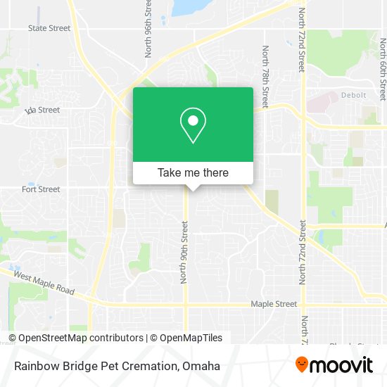 Rainbow Bridge Pet Cremation map