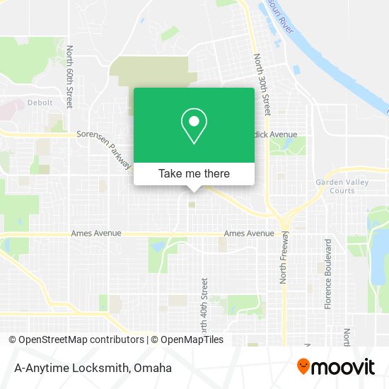 A-Anytime Locksmith map