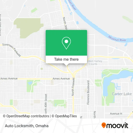 Auto Locksmith map