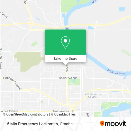 15 Min Emergency Locksmith map