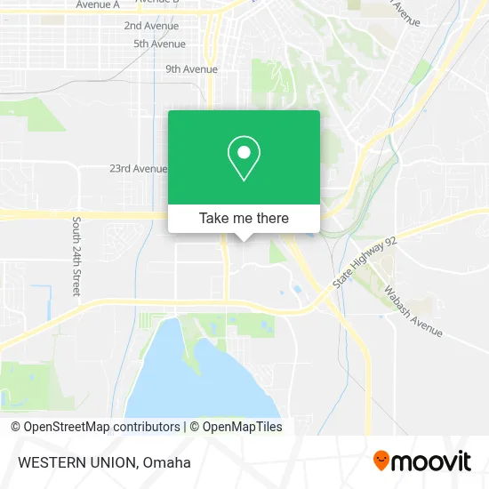 WESTERN UNION map