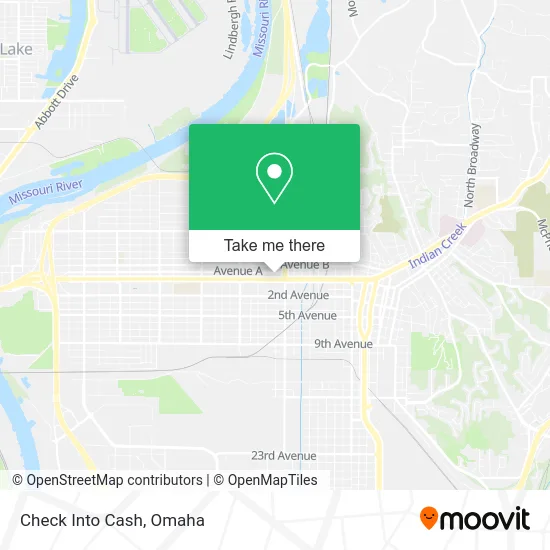 Check Into Cash map