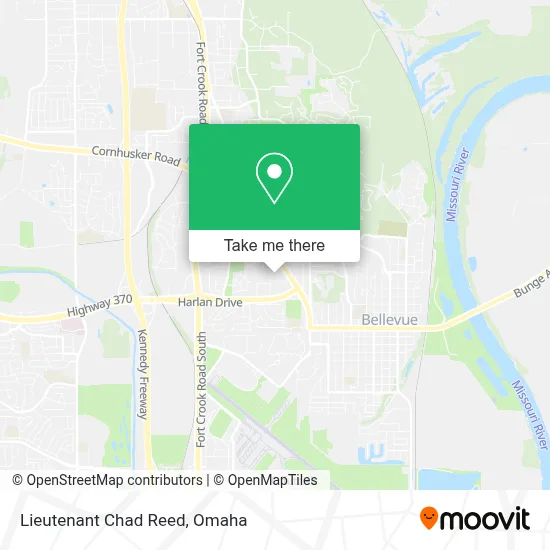 Lieutenant Chad Reed map