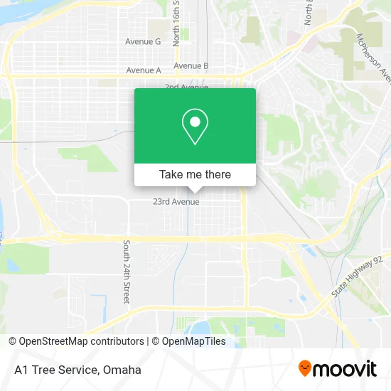A1 Tree Service map