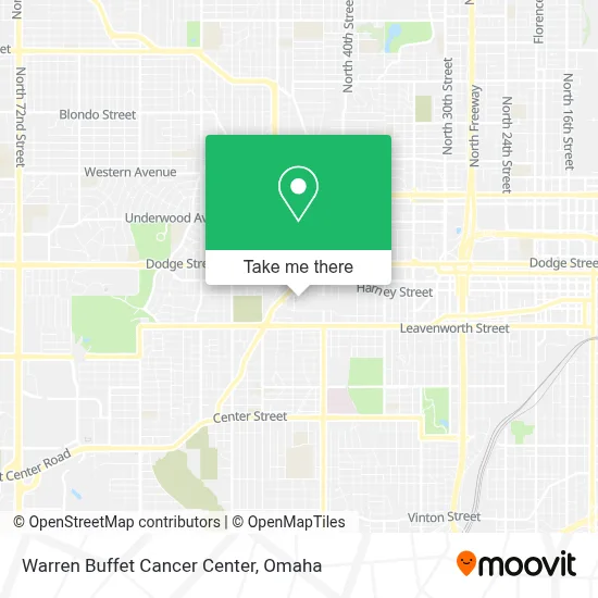 Warren Buffet Cancer Center map