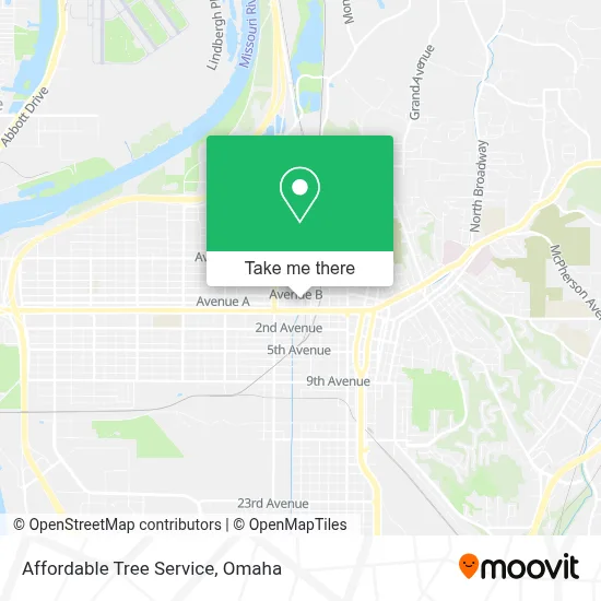 Affordable Tree Service map