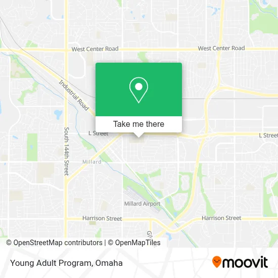 Young Adult Program map