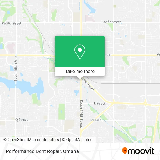 Performance Dent Repair map