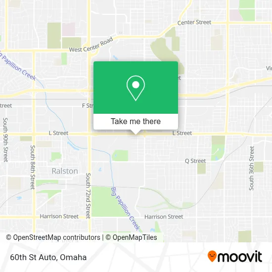 60th St Auto map